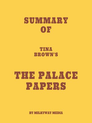 cover image of Summary of Tina Brown's the Palace Papers
